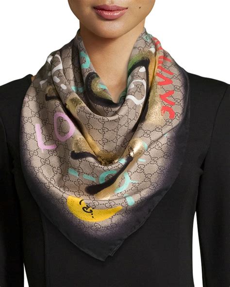 silk scarf pattern gucci|gucci silk scarf women.